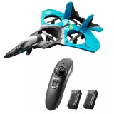 Avion RC pentru copii cu telecomanda, V17 culoare bleu