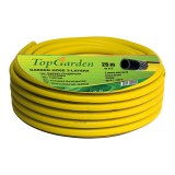 Furtun de gradina Top Garden, 3 straturi, 3/4 inch, 20 m, 25 bar, poliester, Galben