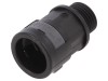 Conector Final Drept PMA Poliamidă 6 M16, Negru, IP66, -40...105&deg;C, Accesorii Tese Tuburi Protecție
