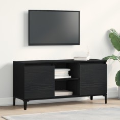 vidaXL Dulap TV Negru Stejar 102x35x50 cm Lemn Prelucrat