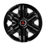 Cumpara ieftin Set 4 capace roti hubcaps fast black R15 Compatibil Cu Mitsubishi