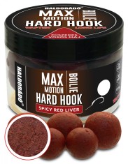 Haldorado - Boilies de carlig MAX MOTION Boilie Hard Hook Wafter 24, 30 mm, 150g - Ficat Rosu Condimentat