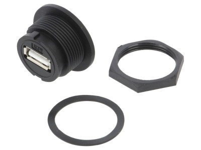 Conector USB A soclu panou IP67 foto