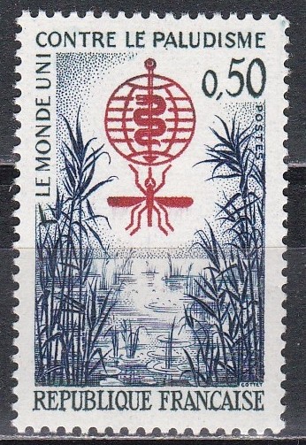 Franta 1962 - Eradicarea malariei, MNH
