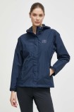 Helly Hansen geacă de ploaie Seven femei, culoarea bleumarin, 62066