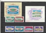 ROMANIA 1979 LP 991 LP 992 LP 993 PREOLIMPIADA DE VARA MOSCOVA SERIE + COLITE MNH NESTAMPILATE