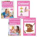 Pachet educational 3-4 ani, L. Culea (Set domenii + Carte de colorat + Creionel)