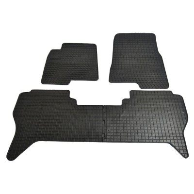 Set covorase auto din cauciuc Mitsubishi Pajero III 1999-2006, presuri BestAutoVest, culoare Negru, 4 buc. foto