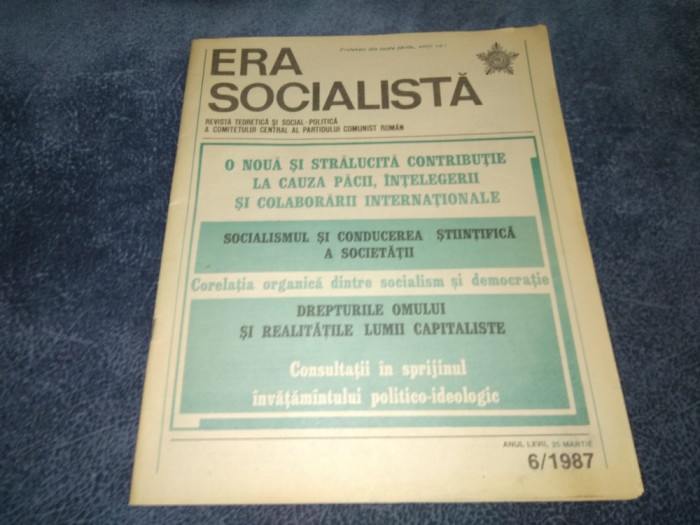 REVISTA ERA SOCIALISTA NR 6 1987