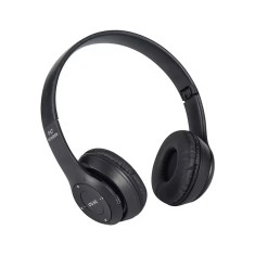 Casti wireless P47, Bluetooth 5.0 + Edr, Stereo, Radio FM, MP3, microfon, negru