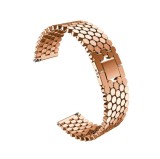 Curea din metal compatibila cu Huawei Watch GT 7 46mm, Telescoape QR, 22mm, Rose Gold