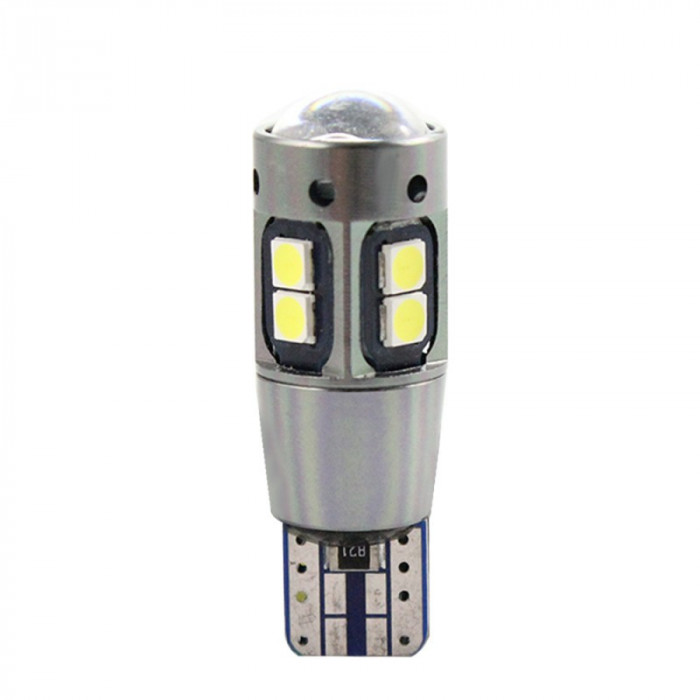 Bec Led Auto Techstar&reg; T10, w5w, Alb Rece, 6000K, 12V, 540lm