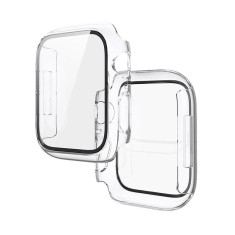 Husa de protectie Hoco 41mm cu sticla pentru Apple Watch 7/8 WS3 - Transparenta