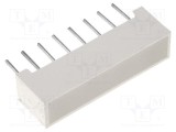 LED Afișaj Galben KINGBRIGHT - Lentilă Difuză 588nm 15&divide;38mcd, KINGBRIGHT ELECTRONIC