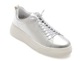 Pantofi sport RIEKER argintii, W2301, din piele naturala