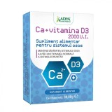 Calciu + Vitamina D3 30 comprimate Adya Green Pharma