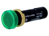 Lampă de control LED verde 24VDC &Oslash;12mm IP40 plastic