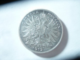 Moneda 2 Koroane 1912 Austria Fr.Josef ,argint , cal. F.Buna