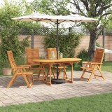 vidaXL Set de masă pentru grădină 5 pcs Maro Lemn Solid de Acacia 3375718