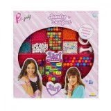 Cumpara ieftin Set de creat bijuterii din margele cu litere 2 in 1, Pretty Pinky