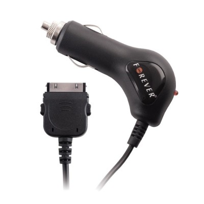 Incarcator auto Forever 1100 mAh HQ negru pentru telefoane Apple iPhone 3G, 3GS, 4, 4S foto