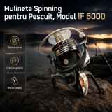Mulineta Spinning pentru Pescuit, Model IF 6000