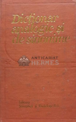 Dictionar analogic si de sinonime al limbii romane - 1978 - M. Buca (E70) foto