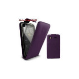 Husa Flip Piele Eco Forcell HTC Senzation XL Violet, Cu clapeta