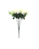 Cumpara ieftin Floare artificiala decorativa pentru vaza, alb, 38 cm