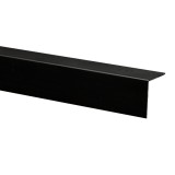 Profil de colt L 6019 din PVC, negru, 25 x 25 mm, 2.75 m