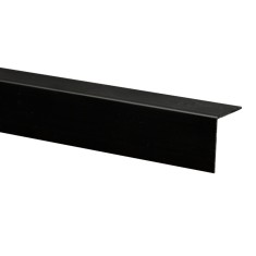 Profil de colt L 6019 din PVC, negru, 25 x 25 mm, 2.75 m