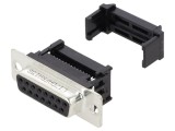 Mufă mamă D-Sub 15 PIN pentru cablu-bandă IDC 5A 250V 20m&Omega;