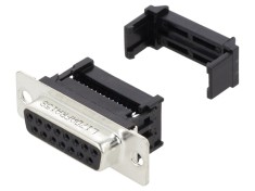 Mufă mamă D-Sub 15 PIN pentru cablu-bandă IDC 5A 250V 20m&Omega;