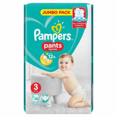 Scutece Pampers Active Baby Pants 3 Jumbo Pack, 60 buc/pachet foto