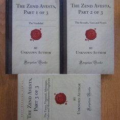 The Zend Avesta (vol. I + II + III)
