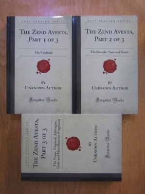 The Zend Avesta (vol. I + II + III) foto