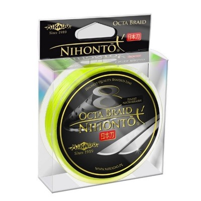 FIR TEXTIL MIKADO NIHONTO OCTA BRAID FLUO 150m 0.14mm 10.15kg foto