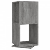 Dulap rotativ, gri beton, 34,5x34,5x147,5 cm, lemn prelucrat