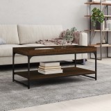 vidaXL Măsuță de cafea, stejar maro, 100x49x45 cm, lemn prelucrat 832807
