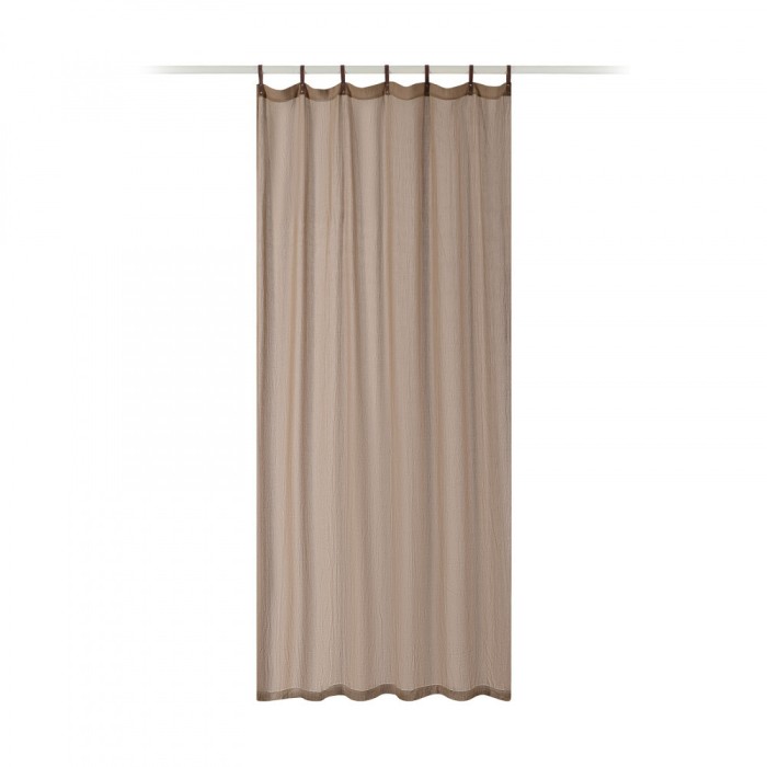 Draperie Donna cu bucle Jemidi, 135 x 245 cm, Bej, Poliester / Bumbac, 55194.05