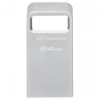 Memorie USB Kingston Micro G2 64GB, USB 3.2, Metal si Plastic, Inel chei
