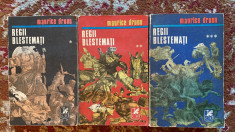 regii blestemati.3 volume.ed.cartea romaneasca.autor maurice druon.an1971 foto