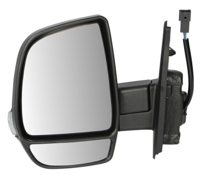 Oglinda exterioara Fiat Doblo (152/263) 01.2010- CARGO partea stanga View Max convex carcasa neagra reglare electrica cu incalzire, 6 pini foto