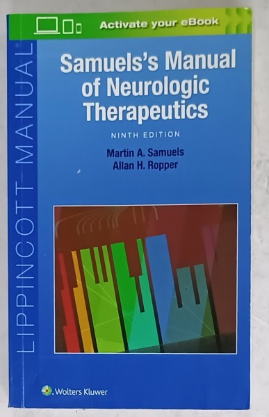 SAMUEL &#039;S MANUAL OF NEUROLOGIC THERAPEUTICS by MARTIN A. SAMUELS and ALLAN H. ROPPER , 2017