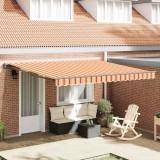 vidaXL Cortina Retractabilă Galben și portocalie 400x300 cm țesătură