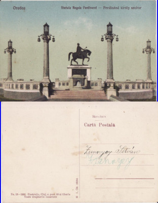 Oradea (Bihor), Nagyvarad - Statuia Regele Ferdinand foto