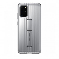 Husa Protective Standing Cover Samsung Galaxy S20 Plus Silver foto