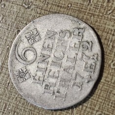 1/6 taler 1772 E , argint , Statele Germane