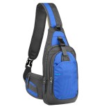 RUCSAC SPACER Sling, nylon,1 bretea, 2 compartimente principale,1 buzunar frontal,1 buzunar lateral, 35x18x7cm, water resistant, blue, &quot;SPB-SLING-BLUE