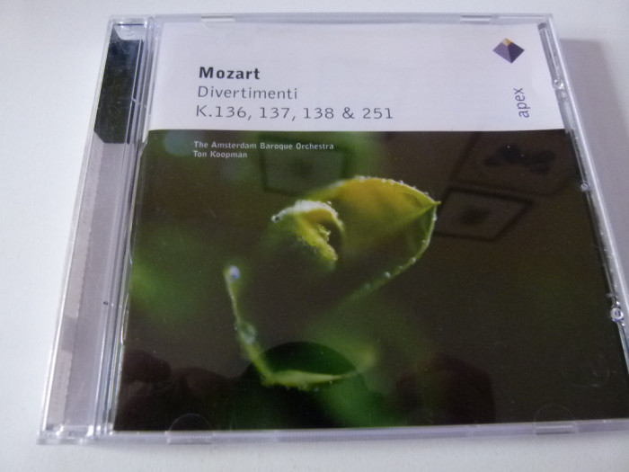 Mozart -divertismenti -Amsterdam barocq orch. 2010, vb